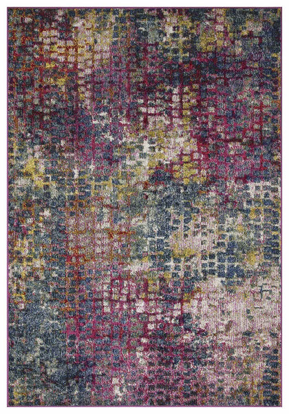 Miami Abstract Design Rug (V4) - Multi, view 3 of 12