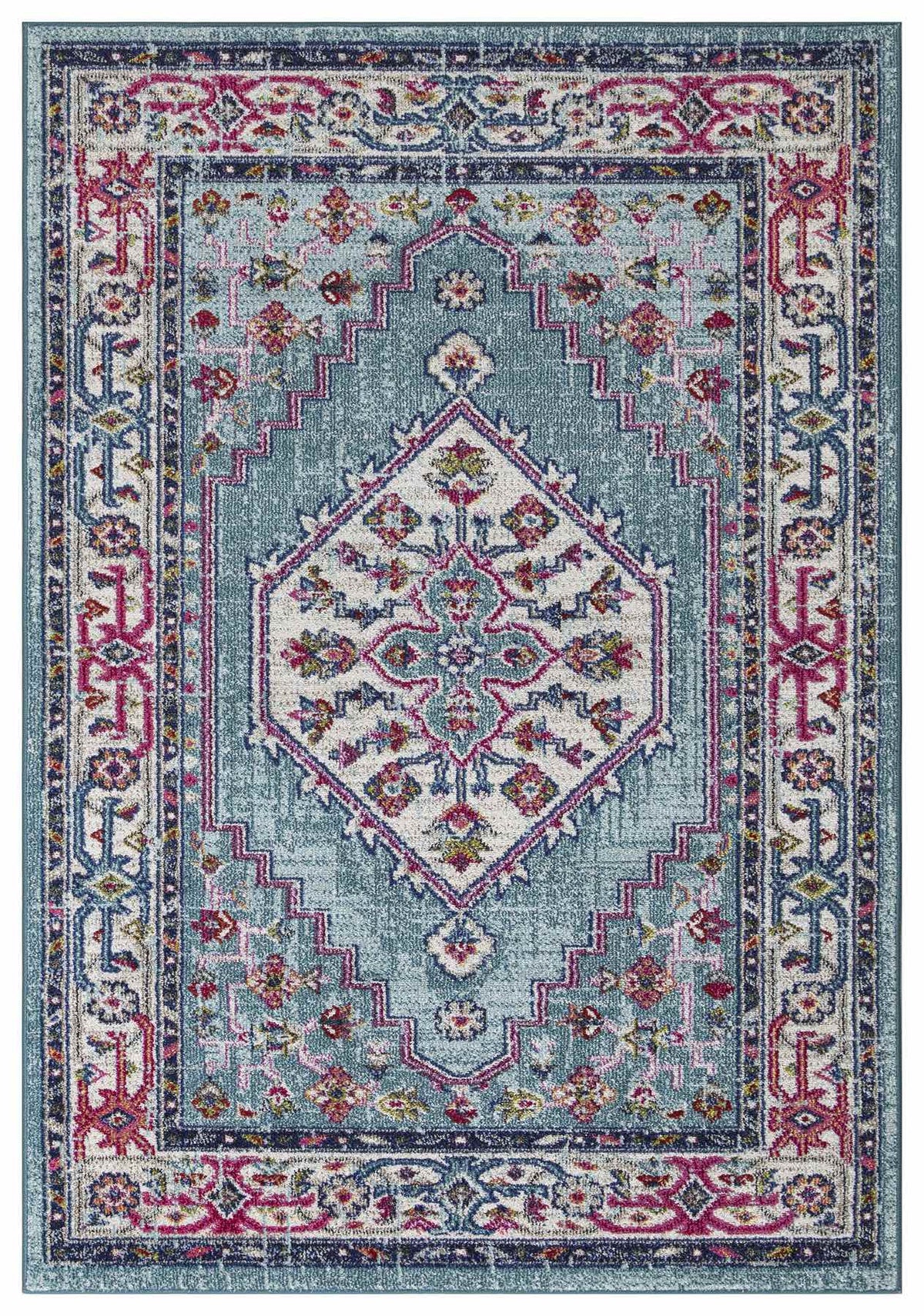 Miami Traditional Design Rug - Blue
