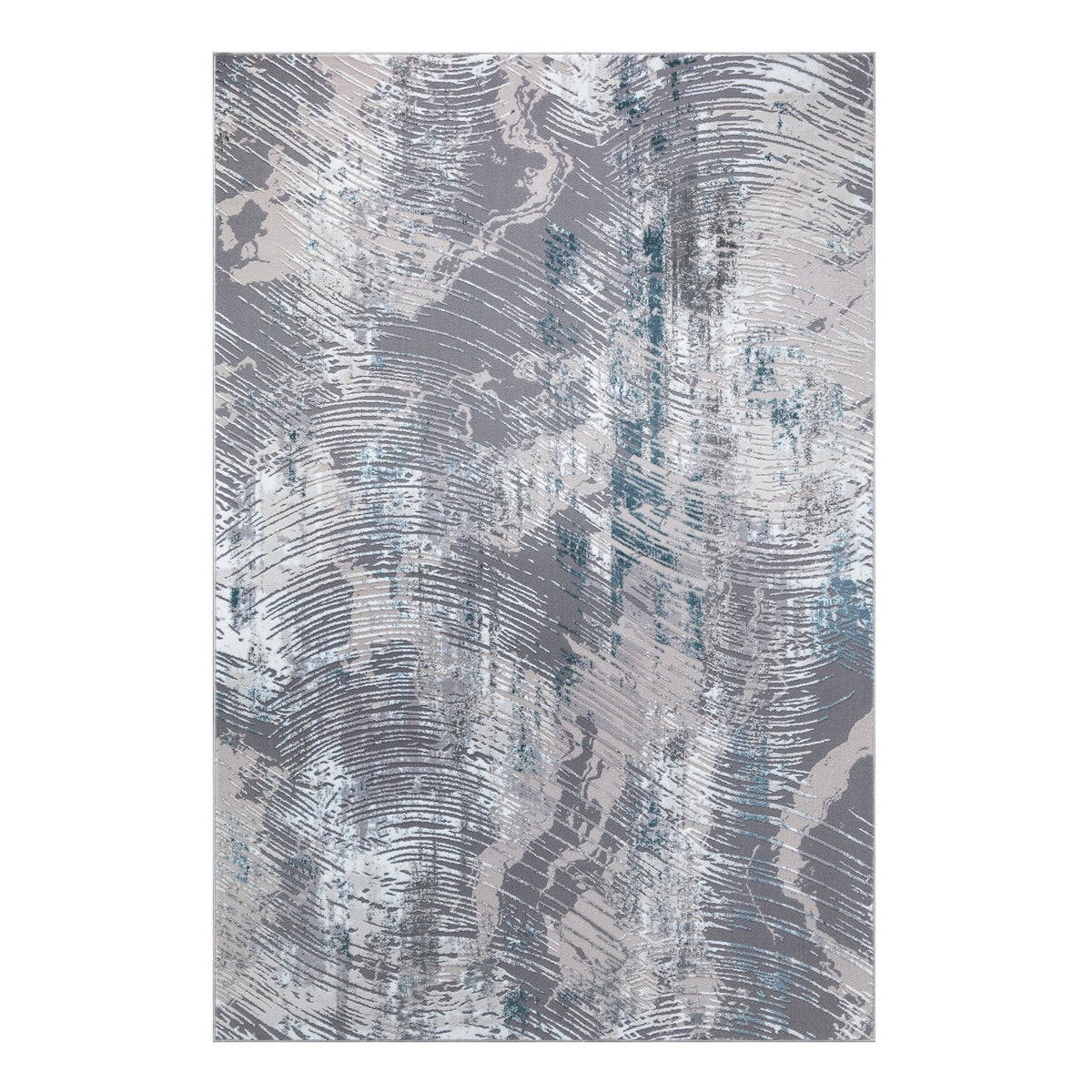 New York Grey Wave Rug - Grey