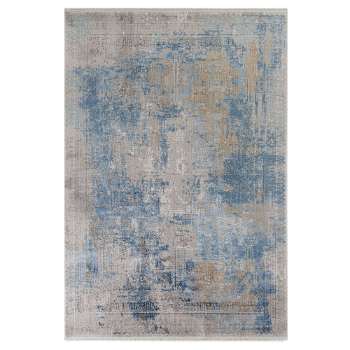 Olimpos Abstract Design Rug (V2) - Blue