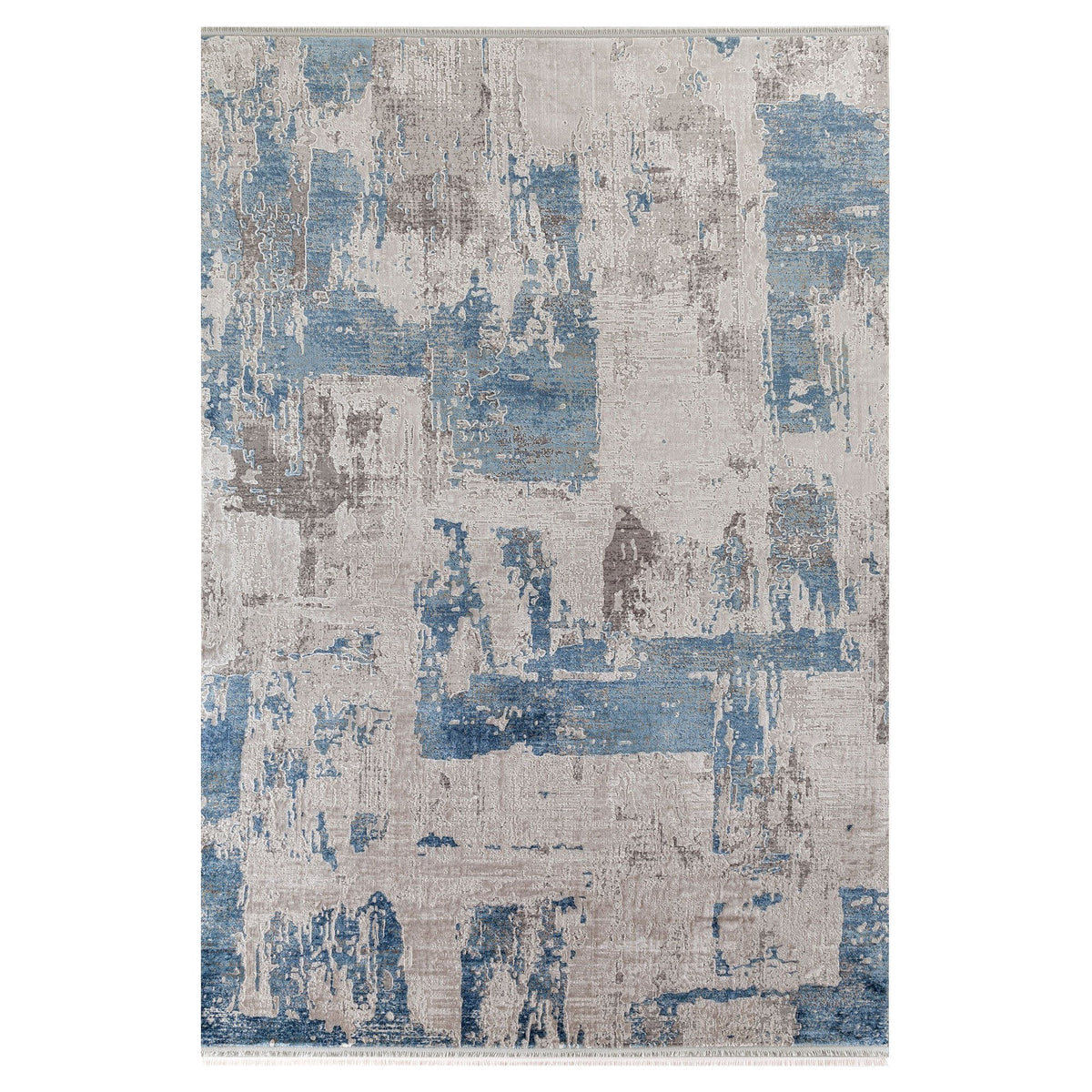 Olimpos Abstract Design Rug (V3) - Blue