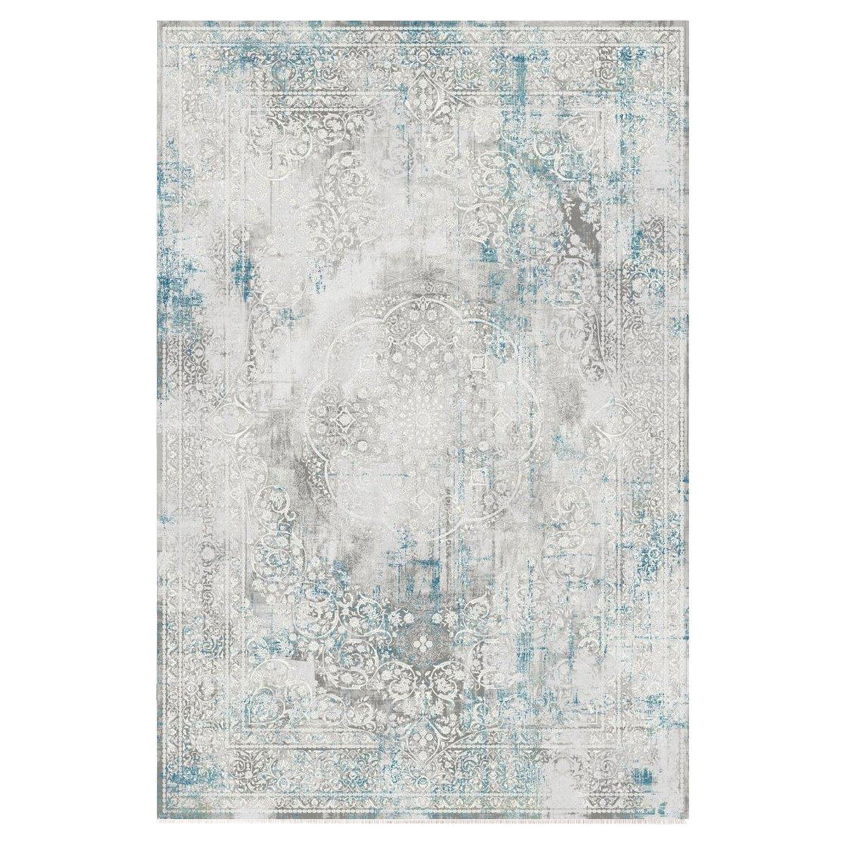 Olimpos Traditional Faded Rug (10) - Blue