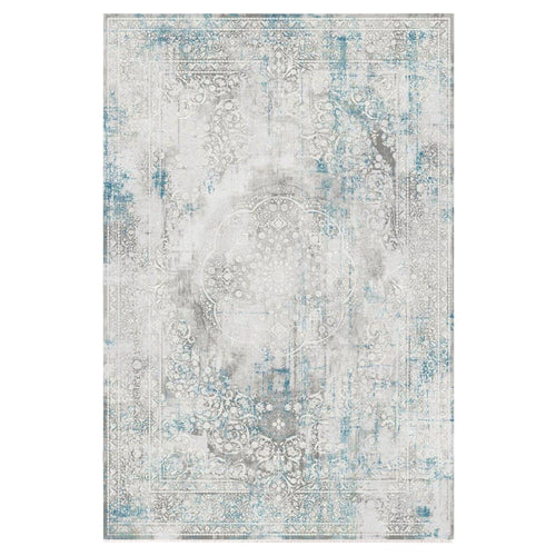 Olimpos Traditional Faded Rug (10) - Blue
