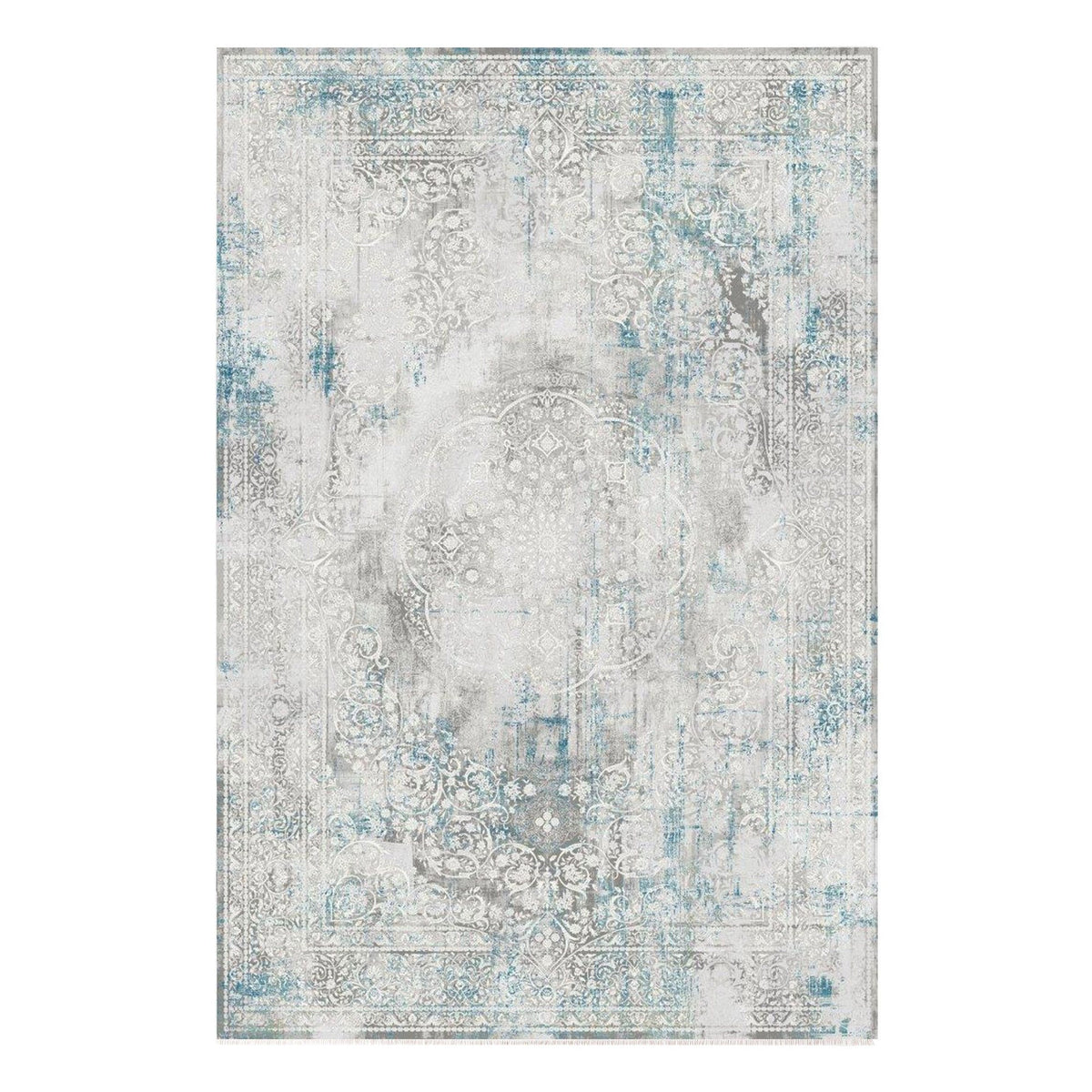 Olimpos Traditional Faded Rug (10) - Blue