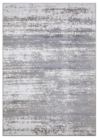 Palma Abstract Modern White Rug