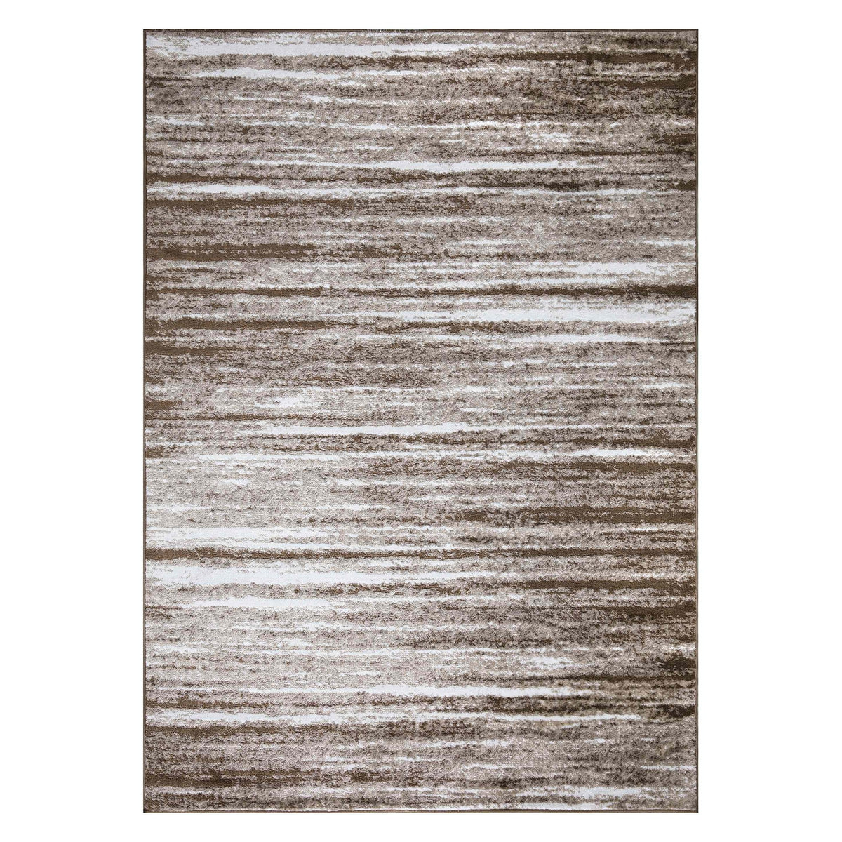 Palma Striped Modern Brown Rug