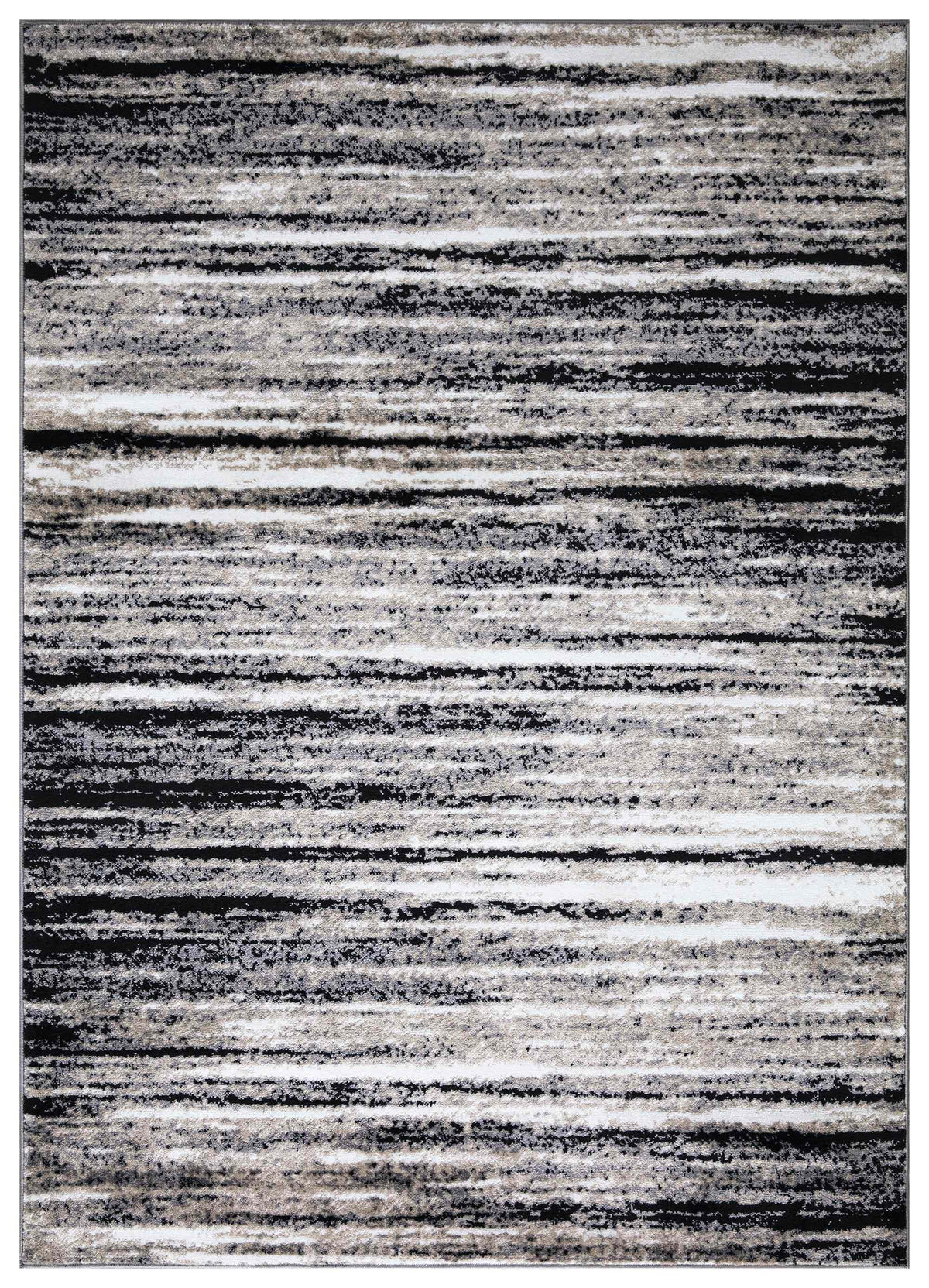 Palma Striped Modern Grey Rug