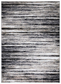 Palma Striped Modern Grey Rug