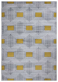 Paris Diamond Modern Mustard Rug
