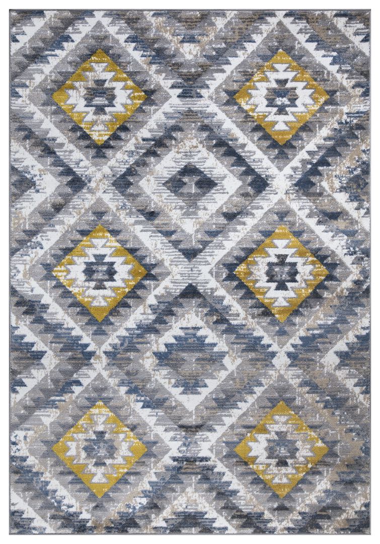 Paris Kilim Design Mustard Rug