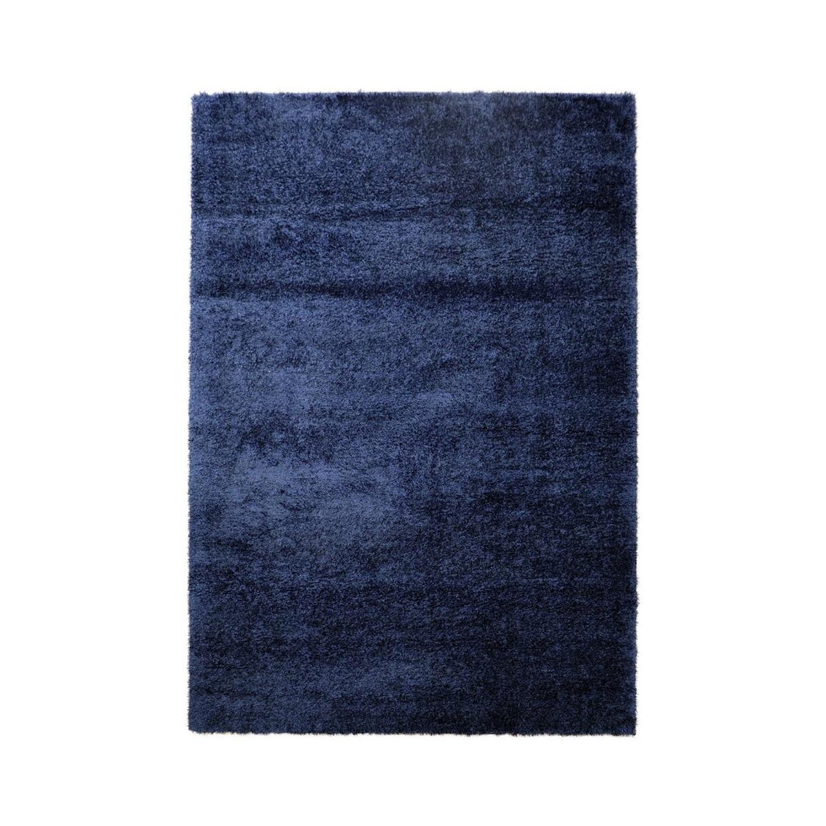 Puffy Shimmer Navy Shaggy Rug