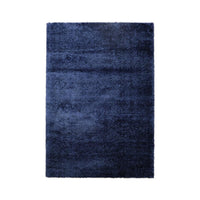 Puffy Shimmer Navy Shaggy Rug