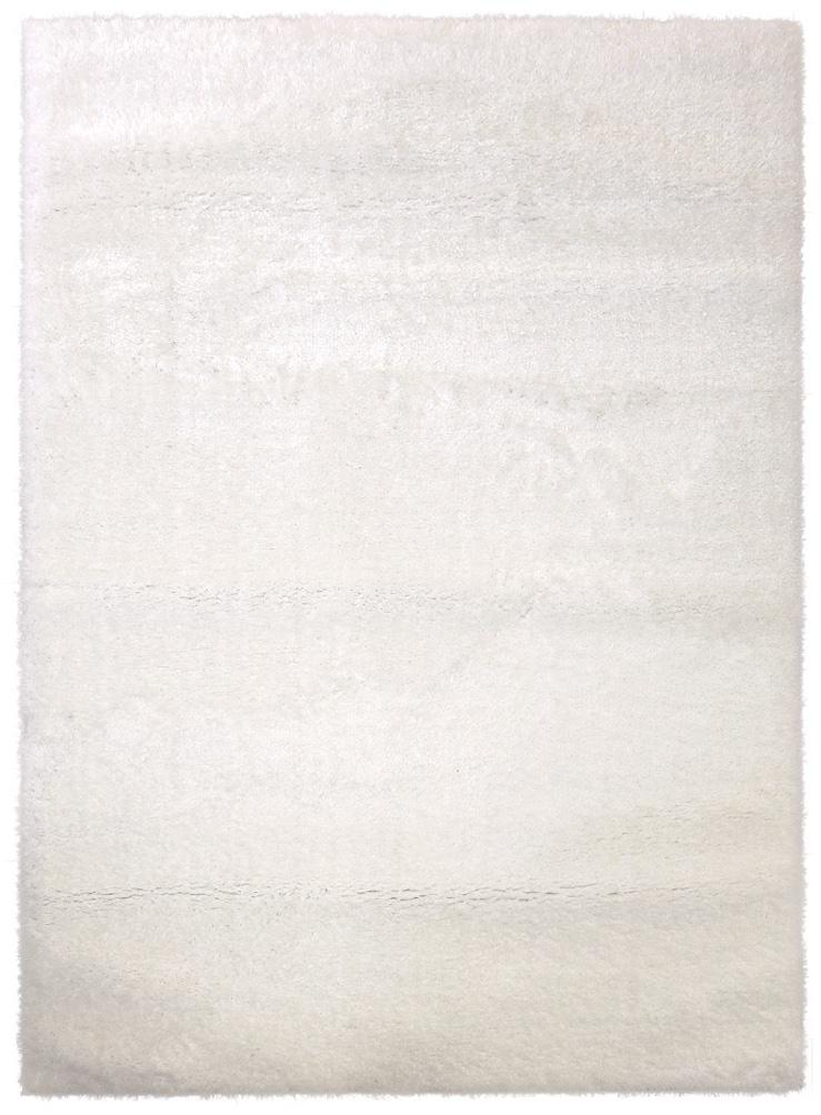 Puffy Shimmer White Shaggy Rug
