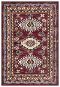 Qashqai Multi Medallion Rug - Red