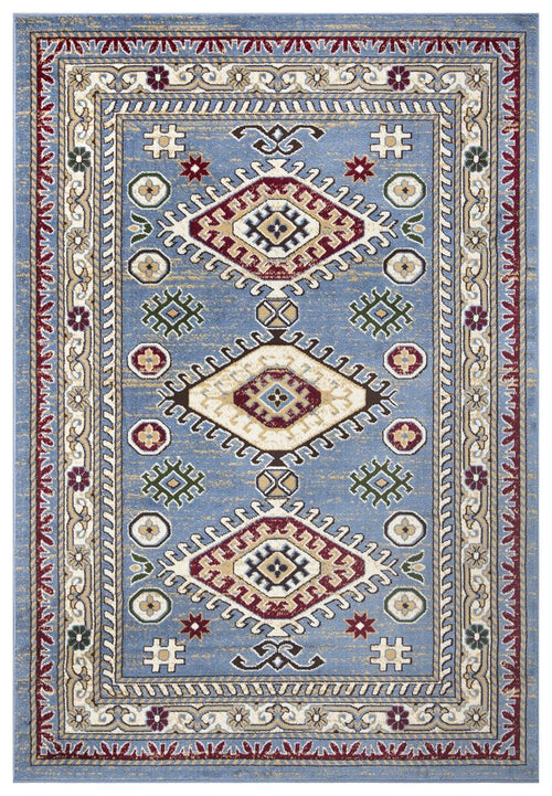 Qashqai Multi Medallion Rug V2 - Blue