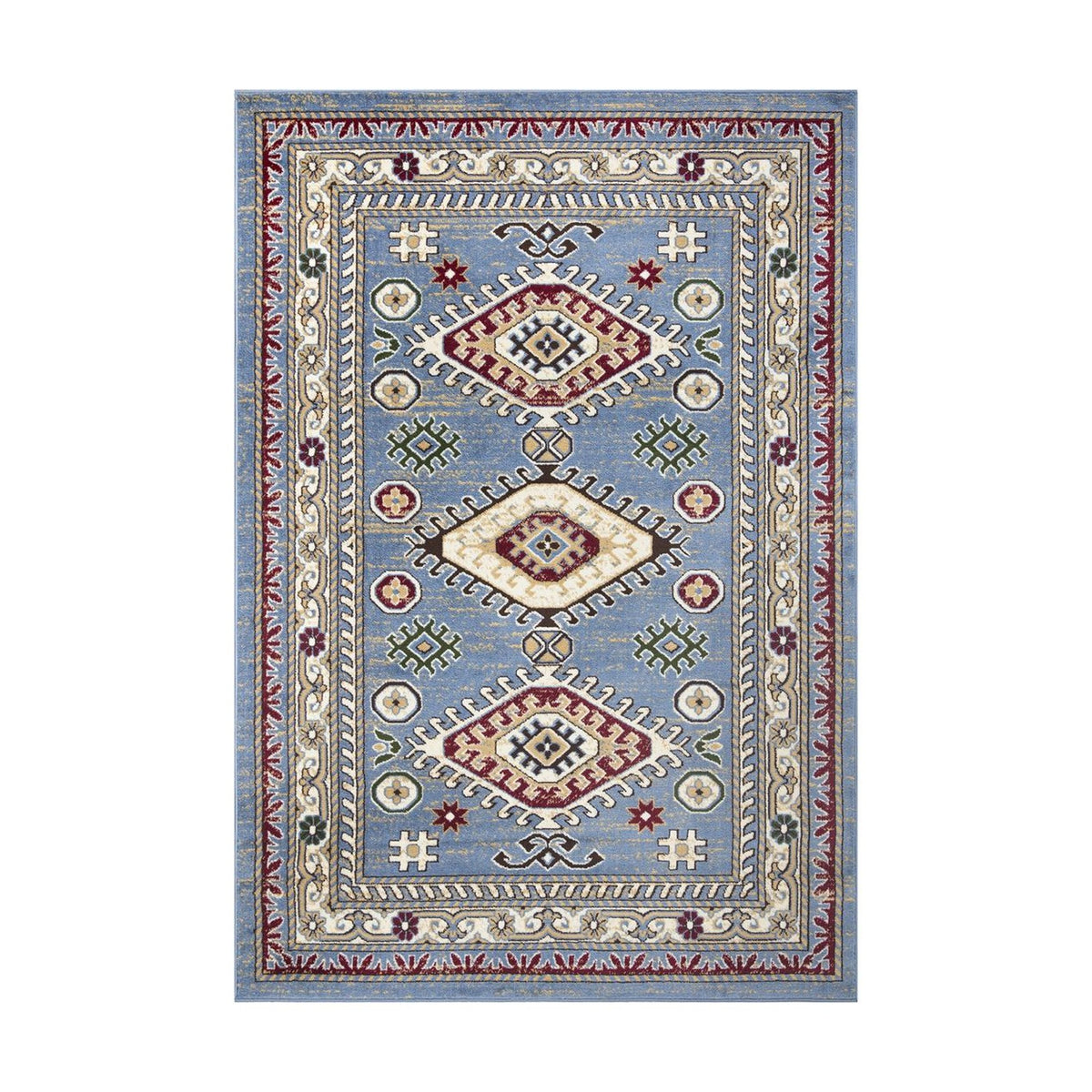 Qashqai Multi Medallion Rug V2 - Blue