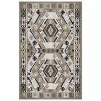 Richmond Medallion Outdoor Rug - Beige