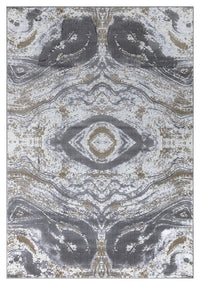 Ritz Modern Design Rug Silver & Grey