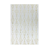 Ritz Moroccan Contemporary Rug Gold & Cream
