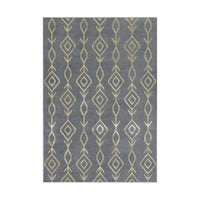 Ritz Moroccan Contemporary Rug Gold & Grey
