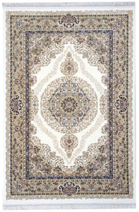 Sicily Traditional Medallion Rug (V12) - Cream