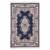 Sicily Traditional Medallion Rug (V7) - Navy