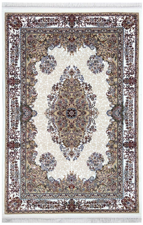 Sicily Traditional Medallion Rug (V8) - Cream