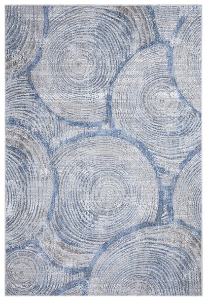 Stratus Circular Rug Blue - Blue, view 2 of 8