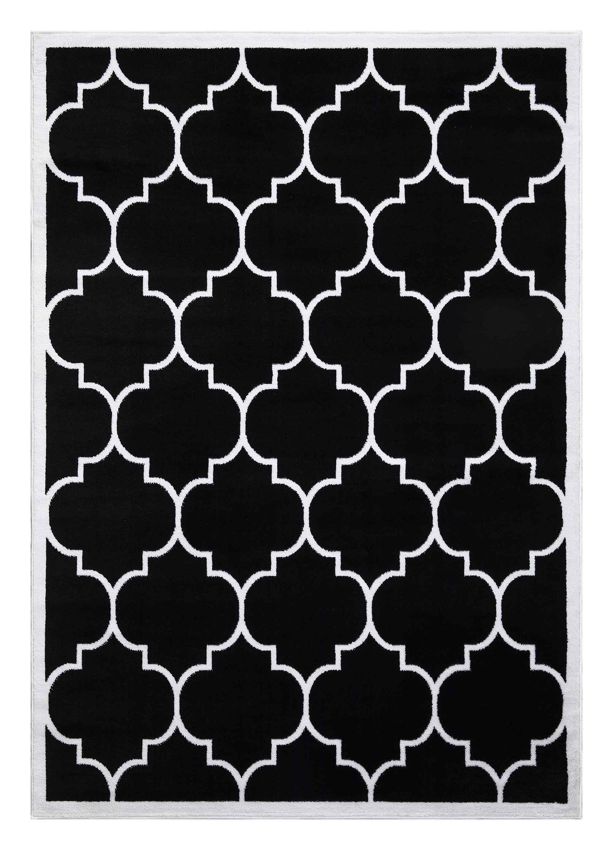 Trendy Border Trellis Rug V2 - Black
