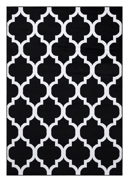 Trendy Moroccan Rug V2 - Black, view 2 of 13
