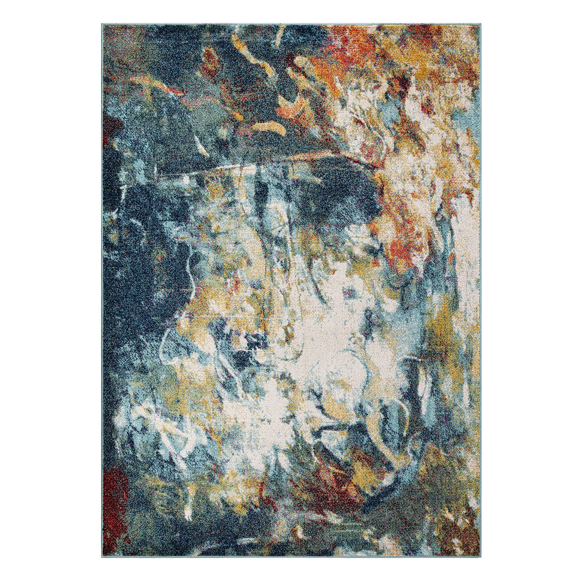 Venus Abstract Design Rug (V1) - Blue