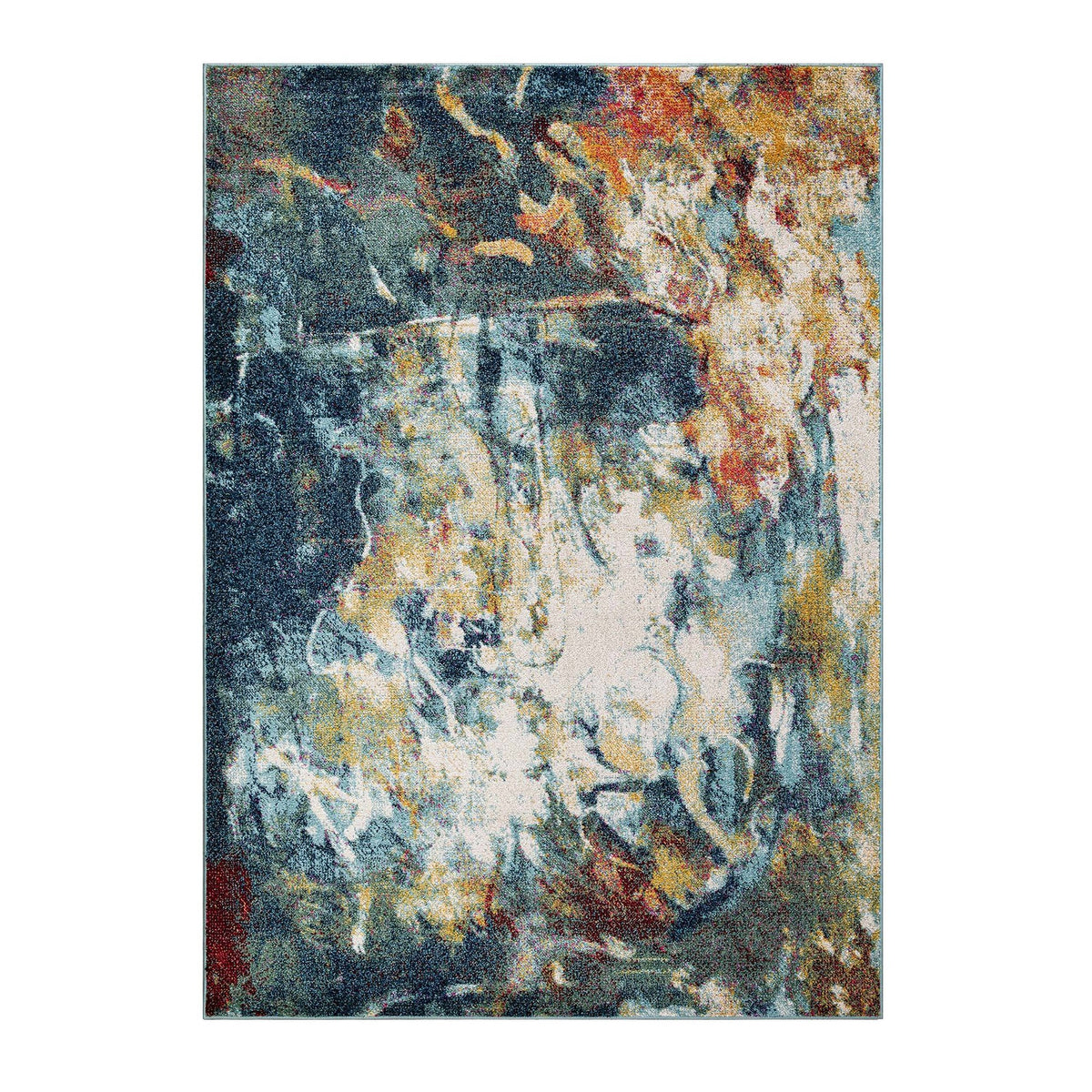 Venus Abstract Design Rug (V1) - Blue