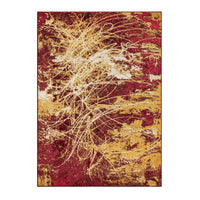 Venus Abstract Design Rug (V5) - Red