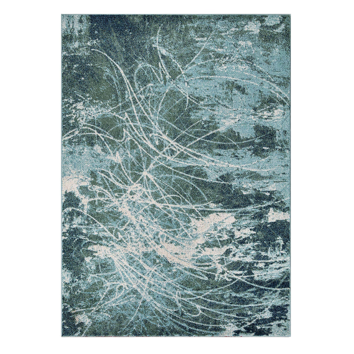 Venus Abstract Design Rug (V6) - Blue