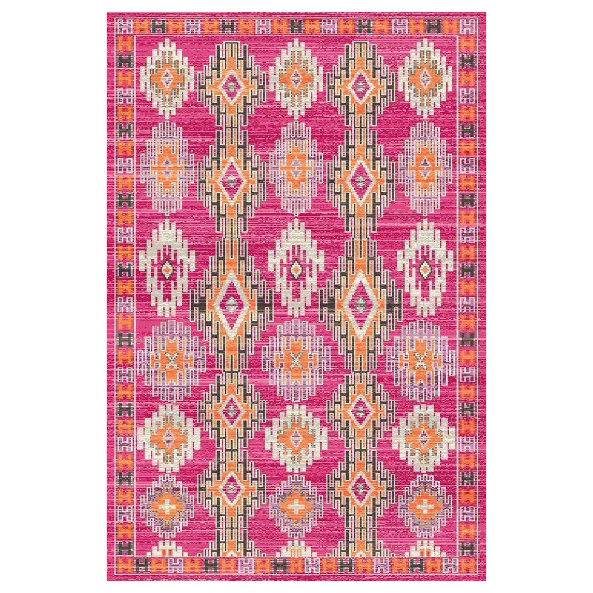 Washable Aztec Blush Rug