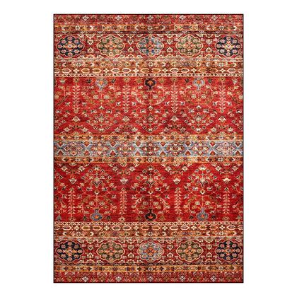 Red · Washable Overdyed Vintage Rug
