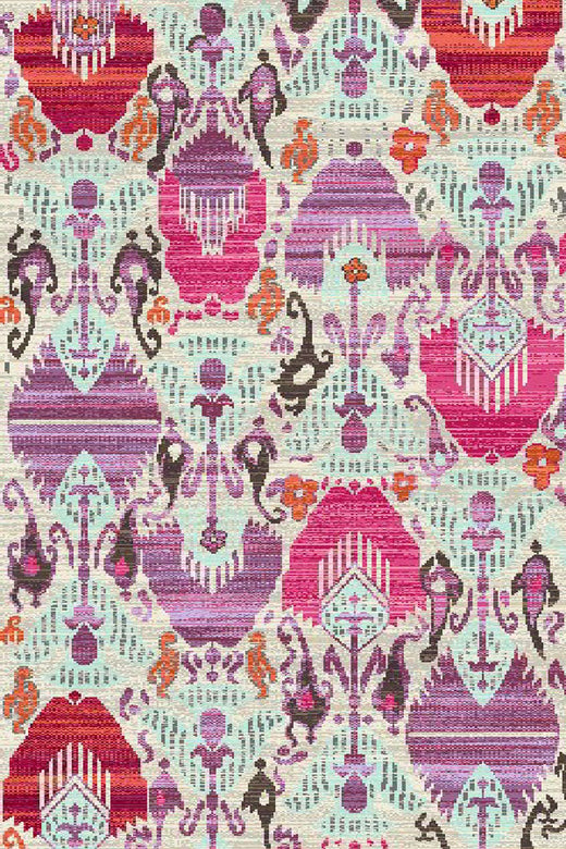 Boho Paisley washable rug
