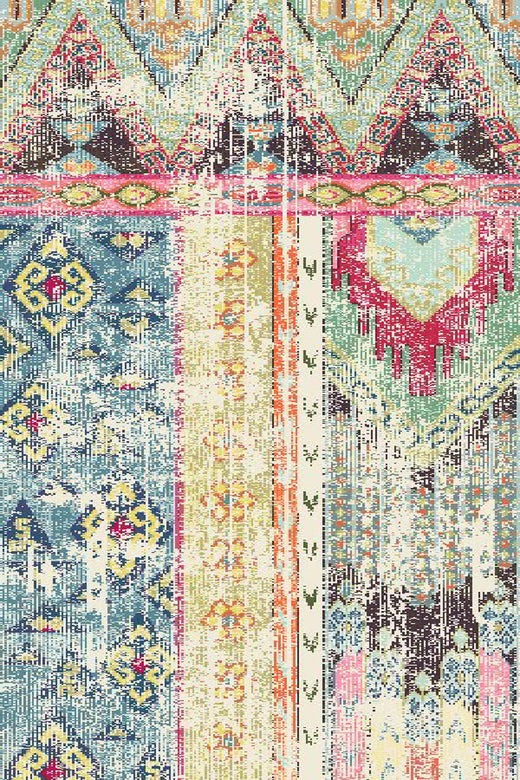 Pastel Nomad washable rug